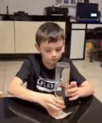 That boy is on another frequency