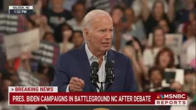 "I know I&rsquo;m not a young man&hellip; I don&rsquo;t speak as smoothly as I used to, I don&rsquo;t debate as well as I used to, but I know how to tell the truth. I know right from wrong. And I know how to get things done. When you get knocked down, you get back up"