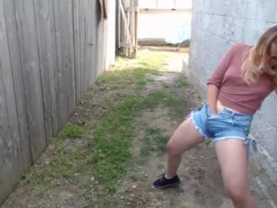 Fingering And Squirting In Her Pants!