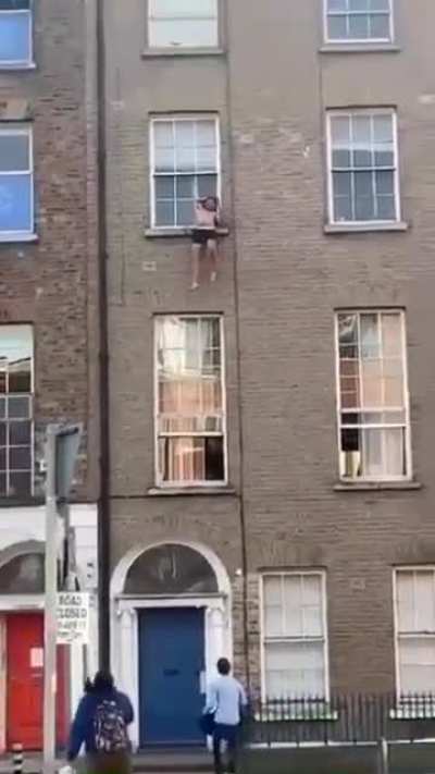 At least his arm was the only thing impaled