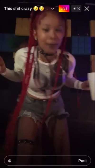 She went live