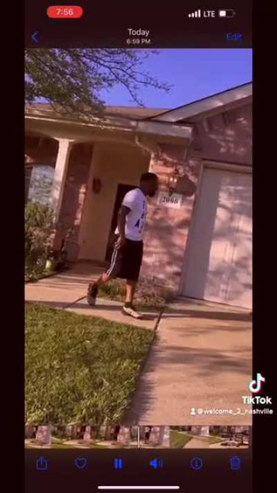 9 year old boy beats on black neighbors door with a whip and parents confront the boys father and the father displays a firearm and accidentally discharges it at the end