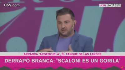 Brancatelli en contra de Messi.