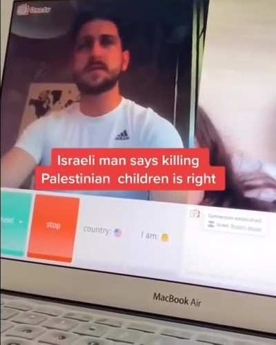 I hope he doesn't represents the views of other Israelis