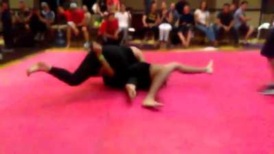 Tapped him out quickly