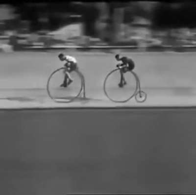 Competitive cycling, nearly a century ago
