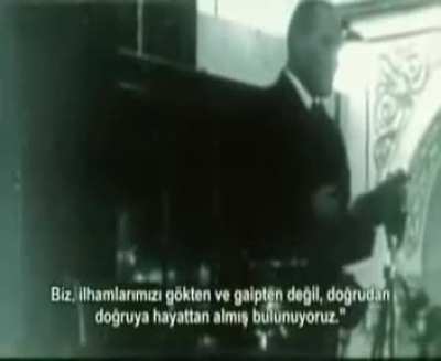 "Doğruyu s&ouml;ylemekten korkmayınız." Mustafa Kemal Atat&uuml;rk