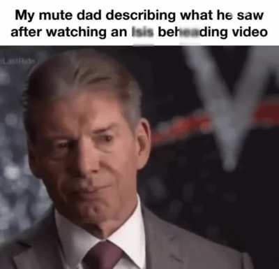 He was traumatized