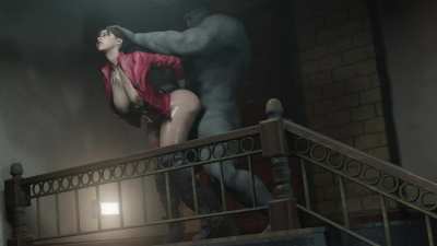 Claire vs. Mr. X (Pantsless Animations) [Resident Evil]