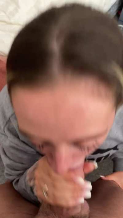 I love sucking on his veiny cock!