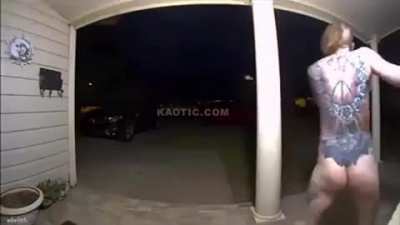 Drug crazed woman tries to break into house