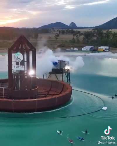A wave generator for surfing. Absolutely not.