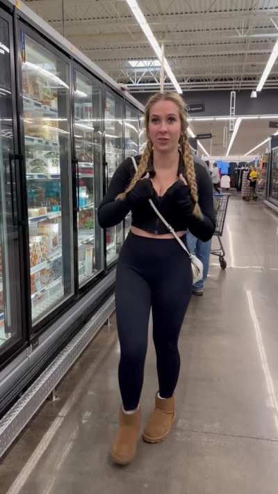 Not so sneaky flash at Walmart, lol I got busted ;)