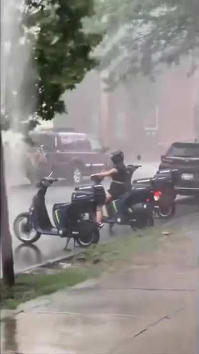 Someone isn&rsquo;t enjoying the rain