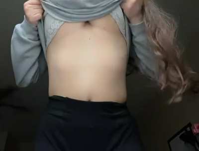 I&rsquo;ve decided to do a titty [drop] every day for a month ❤️