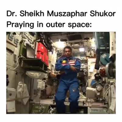 Malaysian Astronaut Dato' Dr. Sheikh Muszaphar describes how a muslim prays in space.