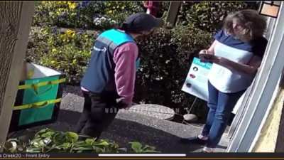 Amazon driver physically assaults 67 year old woman who complained after getting a package late