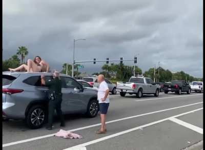 Never seen a cop so helpless!