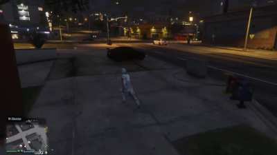 I have no idea what my character found in the garage, but it was terrifying