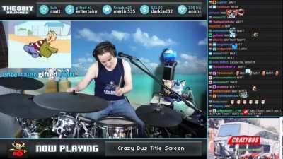 8bitdrummer screams at crazy bus