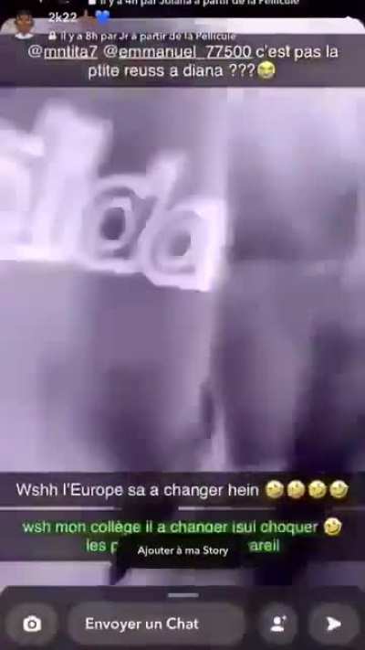 french boy try to fight a chechen girl