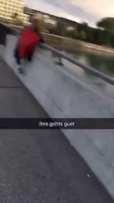 Darwin Award. She thought she was jumping into some water.
