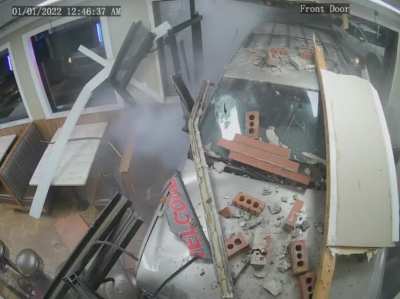 Car made a drive thru