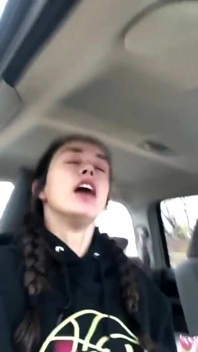 Shooting a ball inside of a car...
