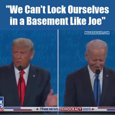 Trump Blasts Biden "We Can't Lock Ourselves in a Basement Like Joe"