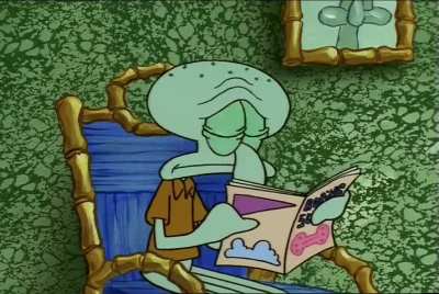 "Take it, SpongeBob. Take it, please. And promise me, no matter how much I may beg, and plead, and cry, don't give that paper back to me...ever!" (The Paper)