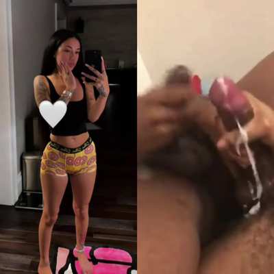 Empty your balls for BBC frotting to Bhad Bhabie