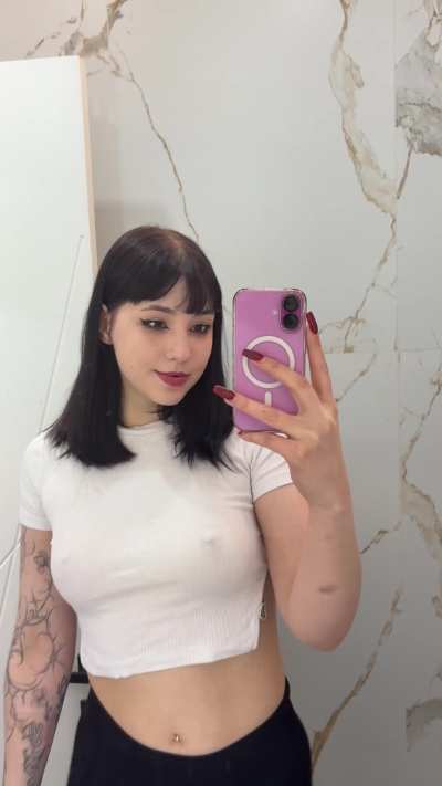 You know what's better than a wet t-shirt? A see-through one