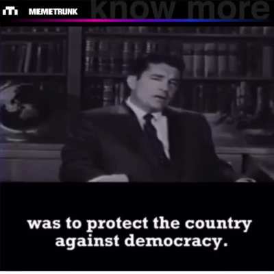 Tis why they're always saying "Protect Our Democracy" at every turn. Subversion of language.