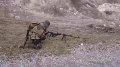 PTRS-41 soviet era Santi tank rifle