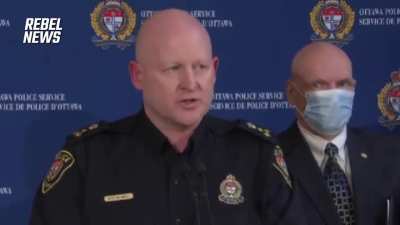 Ottawa Police Chief says even if protesters &ldquo;retreat and go home&rdquo;, they&rsquo;ll be hunted and punished. Meaning they have ZERO incentive to leave. Because cowering won&rsquo;t save them.