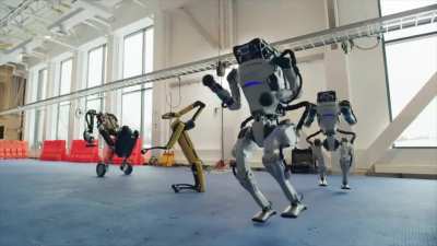 los robot bailan chido