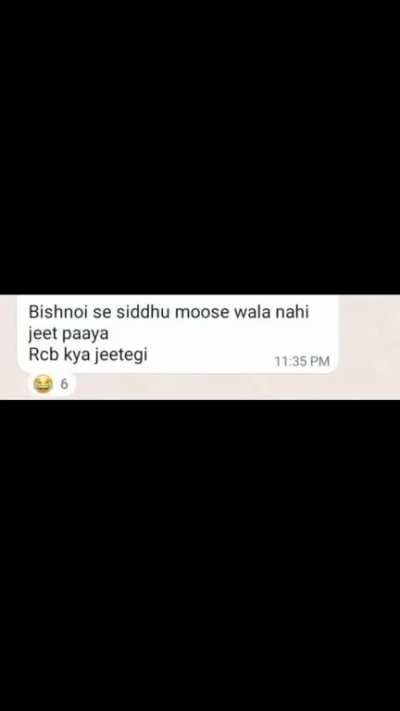 T:- even moosewala couldn't defeat bishnoi, how will rcb?