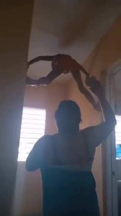 To escape a spanking