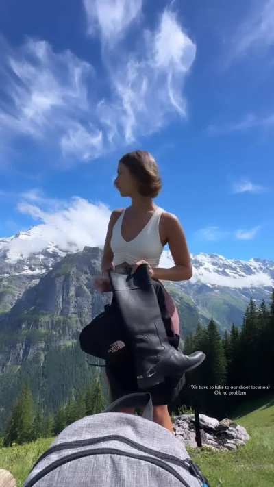 "We have to hike to our shoot location? - Ok no problem"