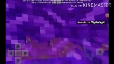 Me entering the Nether (Not my first time)