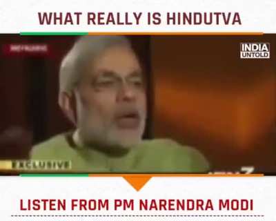 Hindutva doesn't mean "Sarva Dharma Samabhav" Modi-G 😑.