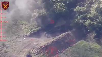 Attack drones of the 148th Brigade burned the Russian "loaf" and artillery positions.