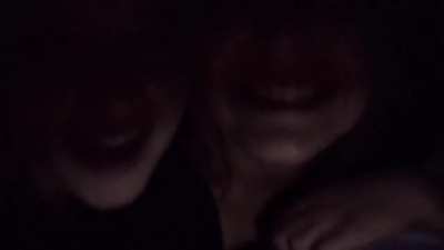 Two Girls Giving A Blowjob In A Movie Theater