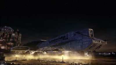 Daedalus lands in the water (1080p... hopefully)