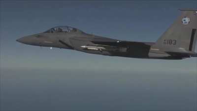 F-15 'Silent Eagle' launching an AMRAAM from its internal weapons bay