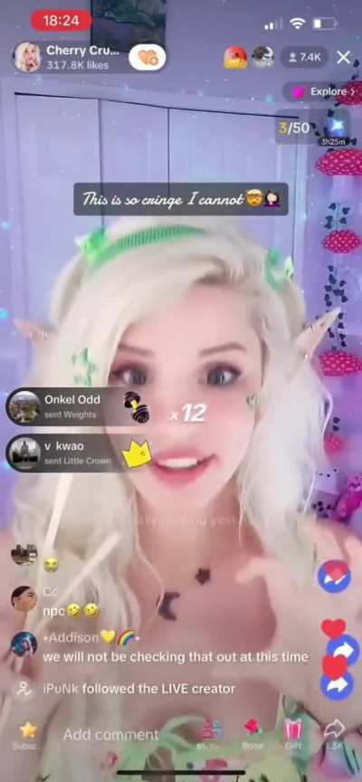 Extremely disturbing new Tik Tok Trend... ~30k people watch and Buy/Send "Gifts" and watch how these livestreamer reacts to them