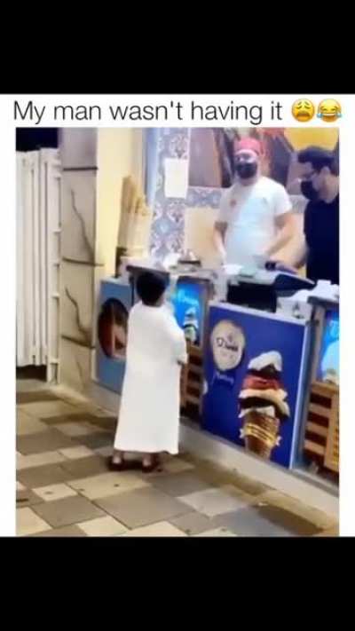You had enough fun ice cream man. Now it&rsquo;s my time.