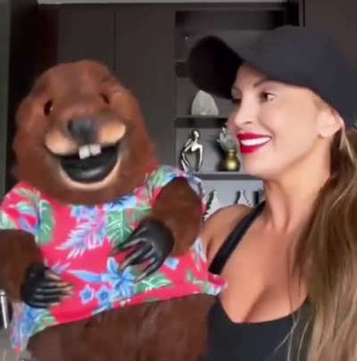 Harley Cameron on IG: "I love playing with my beaver ❤️"