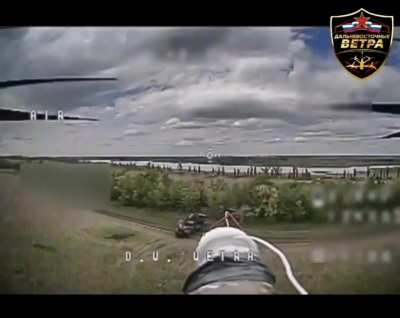 Ukrainian Minesweeping excavator being hit by an FPV drone "Severyan" in the Kharkiv direction