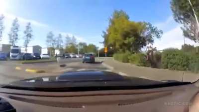 This one kinda pissed me off. (Idiot in bike)